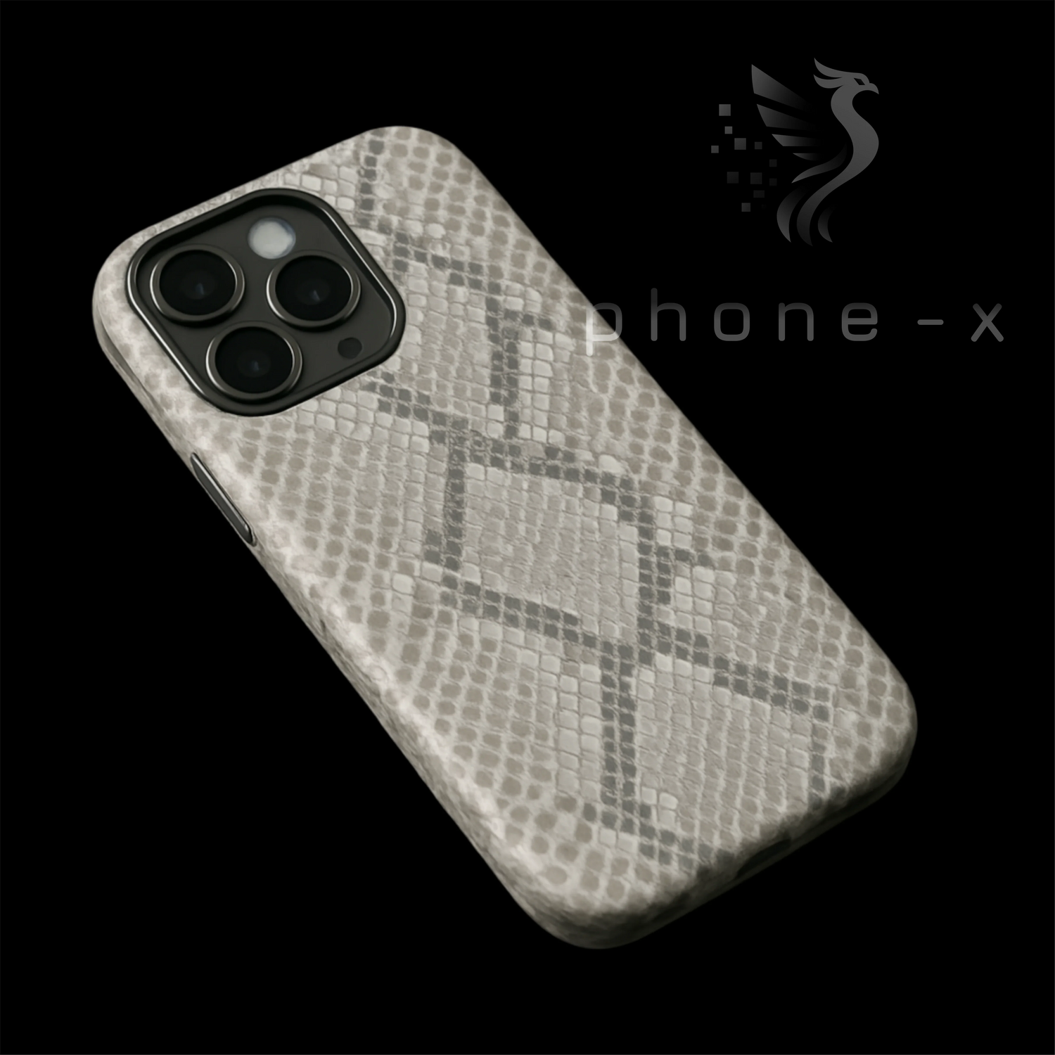 fehér kígyóbőr tok iphonera