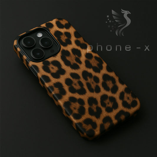 Urban Leopard iPhone tok leopárdmintás dizájnnal – divatos és prémium megjelenés, elérhető MagSafe, matt, fényes és szilikon tok változatban, iPhone modellekhez